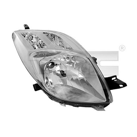 Far Lampa frontala Stanga H4 electric cu motor culoare insert: cromat TOYOTA YARIS TYC TYC 20-1028-05-2