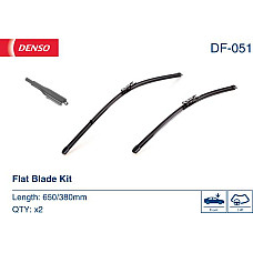 Lamela stergator Wiper blade jointless front with spoiler 2pcs 650-380mm ABARTH GRANDE PUNTO PUNTO PUNTO EVO CHEVROLET AVE FIAT PUNTO EVO IV (199_), Hatchback, 07.2008 - Denso DF-051
