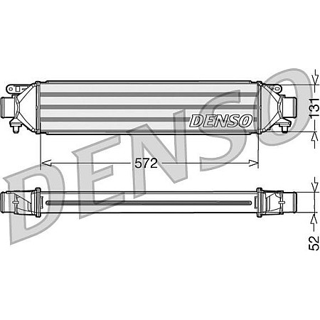 Intercooler. compresor Intercooler ABARTH GRANDE PUNTO PUNTO ALFA ROMEO GIULIETTA MITO FIAT BRAVO II DOBLO DOBLO CARGO GRA FIAT PUNTO IV (199_), Hatchback, 01.2012 - Denso DIT09107