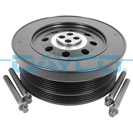 Fulie curea. arbore cotit Crankshaft pulley with bolts BMW 3 E90 3 E91 3 E92 3 E93 5 E60 5 E61 6 E63 6 E64 7 E65 E66 E67 X BMW 3 - V (E92), Compartiment, 01.2005 - 12.2013 Dayco DPV1063K