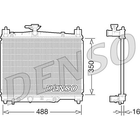 Radiator. racire motor Radiator motor se potriveste. TOYOTA YARIS 1.0 TOYOTA YARIS I (_P1_), Hatchback, 01.1999 - 12.2005 Denso DRM50066