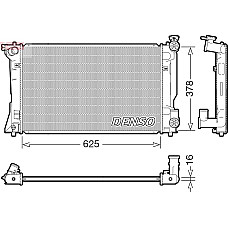 Radiator. racire motor Radiator motor se potriveste. TOYOTA AVENSIS 2.0 TOYOTA AVENSIS II (_T25_), Sedan, 04.2003 - 11.2008 Denso DRM50118