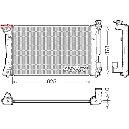 Radiator. racire motor Radiator motor se potriveste. TOYOTA AVENSIS 2.0 TOYOTA AVENSIS II (_T25_), Turism, 04.2003 - 11.2008 Denso DRM50118