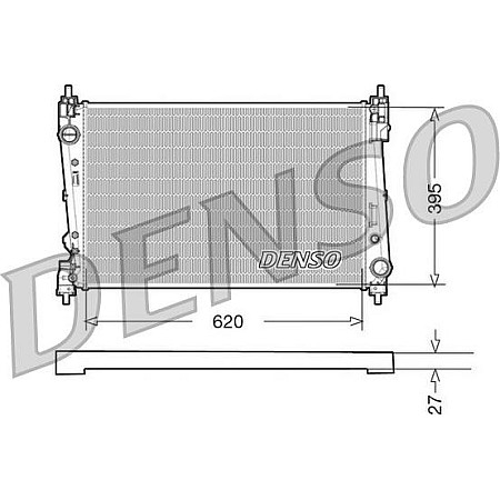 Radiator. racire motor Radiator motor se potriveste. FIAT BRAVO II DOBLO DOBLO CARGO LANCIA DELTA III OPEL CORSA D-HATCHBACK 1.3 FIAT DOBLO (263_), Cargo, 02.2010 - Denso DRM09112