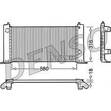 Radiator. racire motor Radiator motor Manual se potriveste. FIAT STILO 1.2-1.4-1.6 FIAT STILO Multi (192_), Wagon, 01.2003 - 08.2008 Denso DRM09120