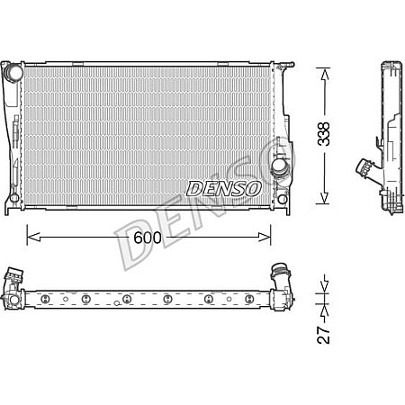 Radiator. racire motor Radiator motor Automat se potriveste. BMW 3 E90 3 E91 3 E92 3 E93 X1 E84 Z4 E89 2.0-3.0 BMW 3 Touring V (E91), Turism, 12.2004 - 12.2012 Denso DRM05003