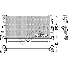 Radiator. racire motor Radiator motor se potriveste. MINI F55 1.2 MINI Cooper III (F55), Hatchback, 09.2013 - Denso DRM05118