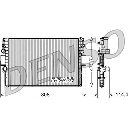 Radiator. racire motor Radiator motor Manual se potriveste. IVECO DAILY IV DAILY V 2.3D-Electric IVECO DAILY IV, Autobuz, 05.2006 - 08.2011 Denso DRM12010