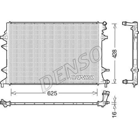 Radiator. racire motor Radiator motor se potriveste. VW JETTA IV 1.4-1.4H-2.0D VW JETTA IV (162, 163, AV3, AV2), Sedan, 04.2010 - Denso DRM32047
