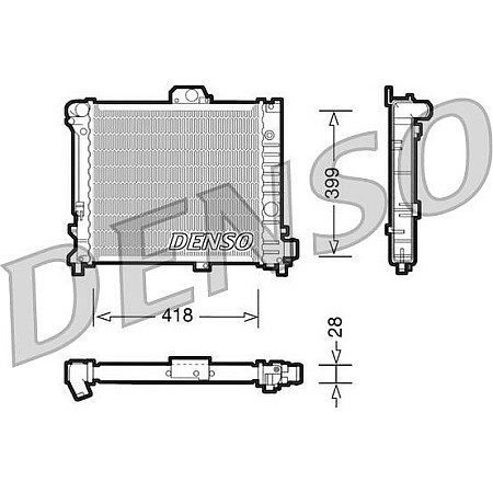 Radiator. racire motor Radiator motor se potriveste. SAAB 9000 2.0-2.3 SAAB 9000 (9000 CD / C), Sedan, 04.1985 - 12.1998 Denso DRM25004