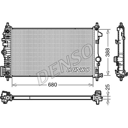 Radiator. racire motor Radiator motor se potriveste. OPEL INSIGNIA A 2.0D OPEL INSIGNIA A Sports Tourer (G09), Turism, 07.2008 - 03.2017 Denso DRM20108