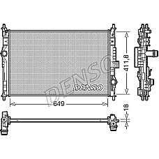 Radiator. racire motor Radiator motor se potriveste. CITROEN C4 GRAND PICASSO II C4 PICASSO II C5 AIRCROSS JUMPY III SPACETOURER PEUGEOT 308 II (LB_, LP_, LW_, LH_, L3_), Hatchback, 09.2013 - Denso DRM21103