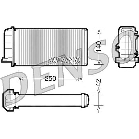 Schimbator caldura. incalzire habitaclu Heater FIAT BRAVA BRAVO I COUPE MAREA 1.2-2.0 11.93-02.03 FIAT BRAVA (182_), Hatchback, 10.1995 - 06.2003 Denso DRR09001