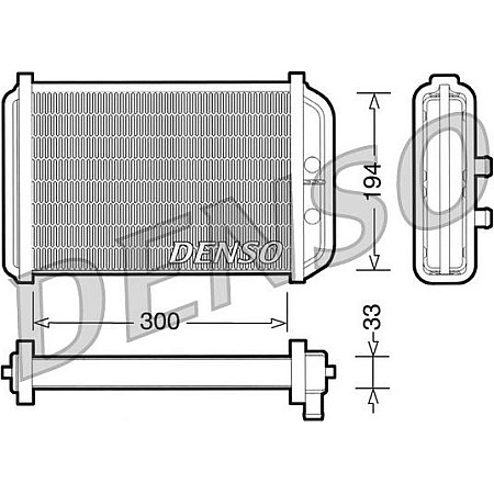Schimbator caldura. incalzire habitaclu Heater FIAT DUCATO 2.0-2.8D 12.01- FIAT DUCATO (244_), Autobuz, 04.2002 - Denso DRR09033