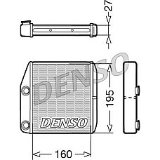 Schimbator caldura. incalzire habitaclu Heater ABARTH GRANDE PUNTO FIAT FIORINO-MINIVAN GRANDE PUNTO QUBO OPEL CORSA D 1.0 FIAT FIORINO IV (225_), Box/MPV, 01.2007 - Denso DRR09075