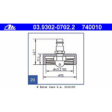 Aparate pentru fluide si combustibili ATE nr20 adaptor pentru FB20 FB30 ATE 03.9302-0702.2
