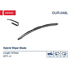 Lamela stergator Wiper blade hybrid front with spoiler 1pcs Hybrid 475mm ALFA ROMEO 145 146 155 166 75 CADILLAC CTS CTS SP FIAT MAREA (185_), Sedan, 05.1996 - 12.2007 Denso DUR-048L