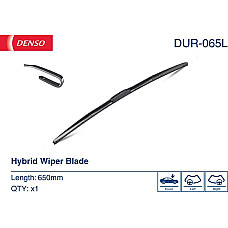 Lamela stergator Wiper blade hybrid front with spoiler 1pcs Hybrid 650mm MERCEDES S W220 CITROEN C1 C5 I C8 JUMPY DODGE DA TOYOTA KLUGER VI (_U4_), Crossover, 05.2007 - 08.2014 Denso DUR-065L