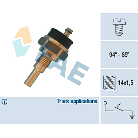 Comutator switch termocupla MERCEDES CABRIOLET W111 W112 S W108 W109 2.5/2.7/3.5 01.66-08.72 MERCEDES FAE FAE36640