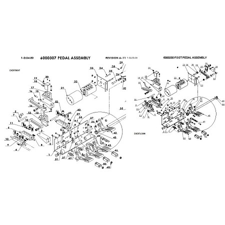Accesorii si piese pentru dejantoare Control pedal for tyre changer / pedals passenger 885ITA-2 LC890S EVERT CT-D-1100002