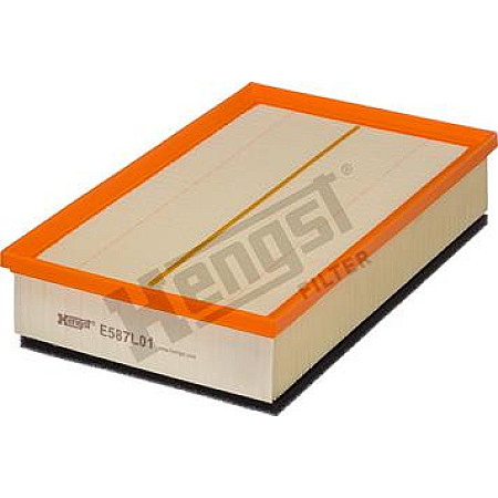 Filtru aer VW MULTIVAN V MULTIVAN VI TRANSPORTER - CARAVELLE VI TRANSPORTER V TRANSPORTER VI 1.9D-3.2 04.03-12.19 VW TRANSPORTER VI (SFD, SFE, SFL, SFZ), Cadru de sprijin, 04.2015 - Hengst Filter E587L01