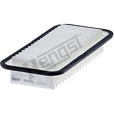 Filtru aer CITROEN C1 DAIHATSU SIRION PEUGEOT 107 SUBARU JUSTY IV TOYOTA AYGO YARIS 1.0-1.3 04.99- TOYOTA YARIS I (_P1_), Hatchback, 01.1999 - 12.2005 Hengst Filter E638L