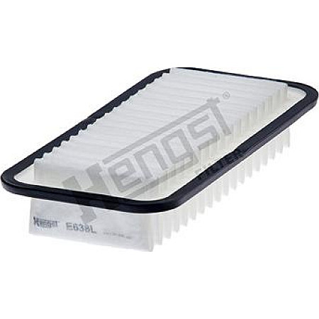 Filtru aer CITROEN C1 DAIHATSU SIRION PEUGEOT 107 SUBARU JUSTY IV TOYOTA AYGO YARIS 1.0-1.3 04.99- TOYOTA YARIS I (_P1_), Hatchback, 01.1999 - 12.2005 Hengst Filter E638L