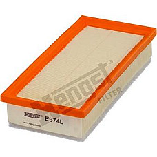 Filtru aer ALFA ROMEO 147 GT 1.6-2.0 01.01-09.10 ALFA ROMEO 147 (937_), Hatchback, 10.2000 - 12.2010 Hengst Filter E674L
