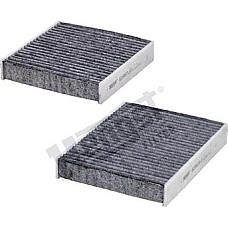 Filtru. aer habitaclu Filtru habitaclu cu carbon activat DS DS 3 CITROEN C3 II C3 III C4 CACTUS DS3 PEUGEOT 2008 PEUGEOT 207 SW (WK_), Estate Van, 08.2007 - 12.2012 Hengst Filter E2967LC-2
