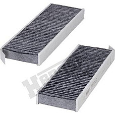 Filtru. aer habitaclu Filtru habitaclu cu carbon activat DS DS 5 DS 7 CITROEN BERLINGO BERLINGO MULTISPACE BERLIN CITROEN C5 AIRCROSS (A), Crossover, 11.2018 - Hengst Filter E2977LC-2