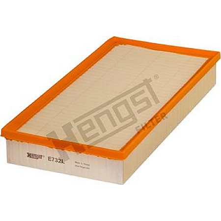 Filtru aer AUDI Q7 LAND ROVER RANGE ROVER III PORSCHE CAYENNE VW TOUAREG 2.5D-6.0 09.02- PORSCHE CAYENNE (9PA), Crossover, 09.2002 - 12.2010 Hengst Filter E732L
