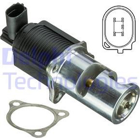 Supapa EGR Valva EGR OPEL MOVANO A VIVARO A RENAULT AVANTIME ESPACE III ESPACE IV LAGUNA II MASTER II TRAFIC II V VAUXHALL MOVANO Mk I (X70), Combi, 10.1998 - 05.2010 Delphi EG10405-12B1