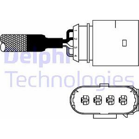 Sonda lambda numar fire 4 730mm AUDI A3 A4 B5 A4 B7 A6 C5 A6 C6 R8 R8 SPYDER TT CHEVROLET CRUZE EPIC VW BEETLE (5C1, 5C2), Hatchback, 04.2011 - 07.2019 Delphi ES10981-12B1