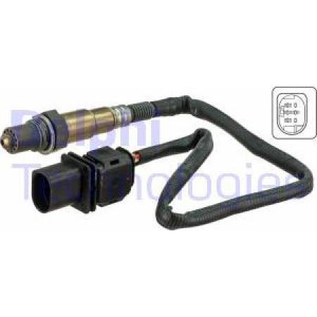 Sonda Lambda lambda numar fire 5 530-550mm BMW 1 E81 1 E82 1 E87 1 E88 3 E90 3 E91 3 E92 3 E93 5 E60 5 E61 BMW 6 - II (E64), Sabrioleta, 03.2004 - 12.2010 Delphi ES20677-12B1