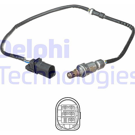 Sonda lambda 310mm AUDI A1 A3 SEAT ALTEA ALTEA XL IBIZA IV IBIZA IV SC IBIZA IV ST LEON TOLEDO IV SK Delphi ES21091-12B1