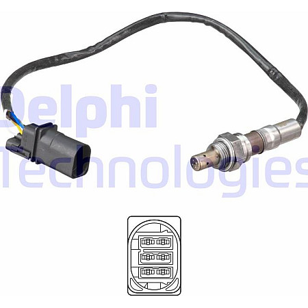 Sonda lambda 475mm AUDI A1 SEAT IBIZA IV IBIZA IV SC IBIZA IV ST TOLEDO IV SKODA FABIA II RAPID ROOM Delphi ES21149-12B1