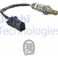 Sonda lambda 347-420mm CITROEN BERLINGO MULTISPACE BERLINGO-MINIVAN C3 II C3 PICASSO C4 AIRCROSS C4 Delphi ES21106-12B1