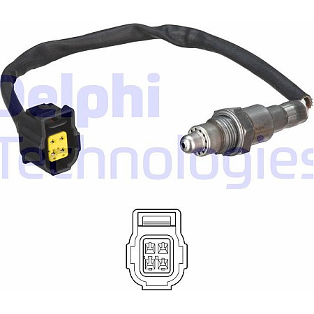 Sonda lambda 330mm MERCEDES A W176 B SPORTS TOURER W246 W242 CLA C117 CLA SHOOTING BRAKE X117 GLA X1 Delphi ES21119-12B1