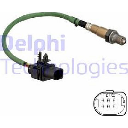 Sonda lambda 330mm ALFA ROMEO GIULIETTA GIULIETTA-HATCHBACK FIAT 500X DOBLO DOBLO-MINIVAN FORD KUGA Delphi ES21269-12B1