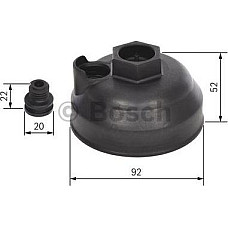 Capac. carcasa filtru uree Elementul modulului de pompare DeNOx se potriveste. DAF 75 CF CF 75 CF 85 XF 105 IVECO CROSSWAY MAGEL MAN TGA (H36), 03.2000 - BOSCH F 00B H40 025