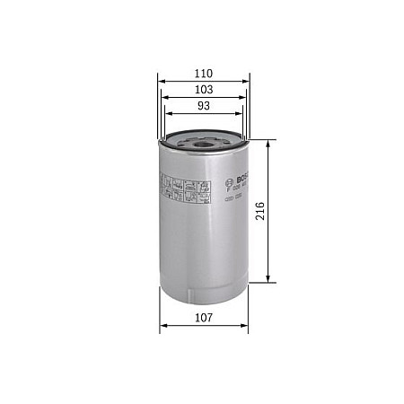 Filtru combustibil se potriveste. IVECO S-WAY MAN TGM I MERCEDES ACTROS ACTROS MP2 - MP3 ATEGO ATEGO 2 AXOR AXOR 2 CAPACITY CITA MERCEDES-BENZ AXOR 2 (< 944.03), 10.2004 - BOSCH F 026 402 143