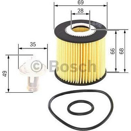 Filtru ulei se potriveste. LEXUS ES GS IS III LS NX RC RX LOTUS EVORA EXIGE PONTIAC VIBE TOYOTA AVALON CAMRY HIGHLANDER HIGHLAND TOYOTA AURIS II (_E18_), Hatchback, 10.2012 - 12.2018 BOSCH F 026 407 098