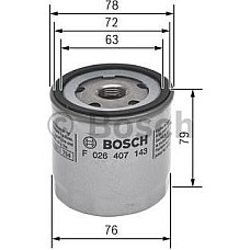 Filtru ulei se potriveste. AUDI A1 A1 ALLSTREET A1 CITY CARVER A3 A3 ALLSTREET A4 B9 A5 Q2 Q3 CUPRA FORMENTOR LEON LEON SPORTSTO VW GOLF VII (5G1), Van, 08.2012 - BOSCH F 026 407 143