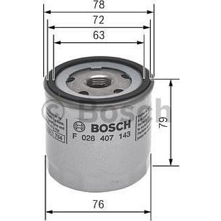 Filtru ulei se potriveste. AUDI A1 A1 ALLSTREET A1 CITY CARVER A3 A3 ALLSTREET A4 B9 A5 Q2 Q3 CUPRA FORMENTOR LEON LEON SPORTSTO VW GOLF VII (5G1), Van, 08.2012 - BOSCH F 026 407 143