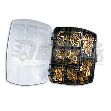 Conector electric Electrical connector 160pcs contains: A-25 A-28 E-25 F-25 F-28 F-48 J-25 M10-25 ring M4-25 ring M5-25 ring M6-25 ring M8-25 ring BORG KON066