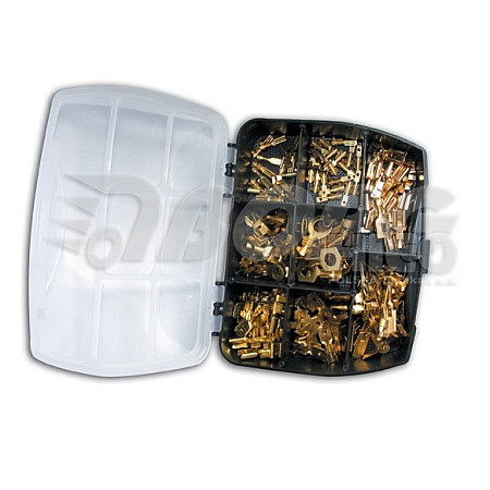 Conector electric Electrical connector 160pcs contains: A-25 A-28 E-25 F-25 F-28 F-48 J-25 M10-25 ring M4-25 ring M5-25 ring M6-25 ring M8-25 ring BORG KON066