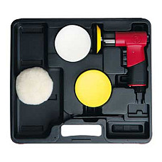 Aparat de lustruit (polishat) actionat pneumatic CP Mini polerka 50-75mm do polerowania i szlifowania lamp obroty 2500obr/min. waga: 079kg w zestawie polerka 1xfutro 2xgabka CHICAGO PNEUMATIC CP7201P