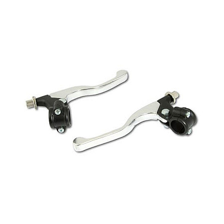 Set cilindre frina si ambreiaj mner mount universal crom scurt negru BIKE IT LVR004SH