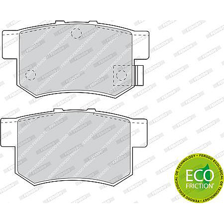 Set placute frana.frana disc Set placute frana Spate cu surub de ghidare a etrierului de frana ACURA LEGEND LE ROVER 600 (RH), Sedan, 08.1993 - 10.2000 Ferodo FDB956