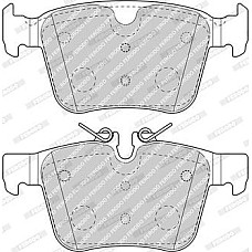 Set placute frana.frana disc Set placute frana Spate VOLVO S60 III S90 II V60 II V90 II XC60 II XC90 II JAGUAR E- LAND ROVER DISCOVERY SPORT (L550), Crossover, 09.2014 - Ferodo FDB4927